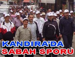 Kandıra'da sabah sporu