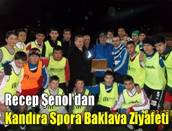 Recep Şenoldan Kandıra Spora baklava ziyafeti