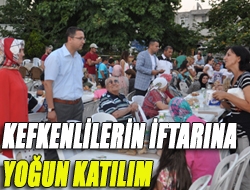 Kefkenlilerin iftarına yoğun katılım