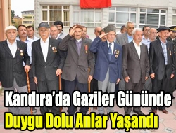 Kandırada Gaziler gününde duygu dolu anlar yaşandı.