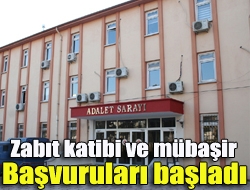 Zabıt katibi ve mübaşir başvuruları başladı