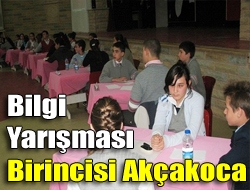 Bilgi Yarışması birincisi Akçakoca