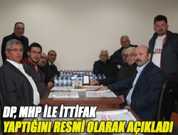 DP, MHP ile ittifak yaptığını resmi olarak açıkladı