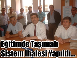 Eğitimde Taşımalı sistem ihalesi yapıldı