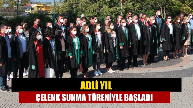 Adli yıl çelenk sunma töreniyle başladı