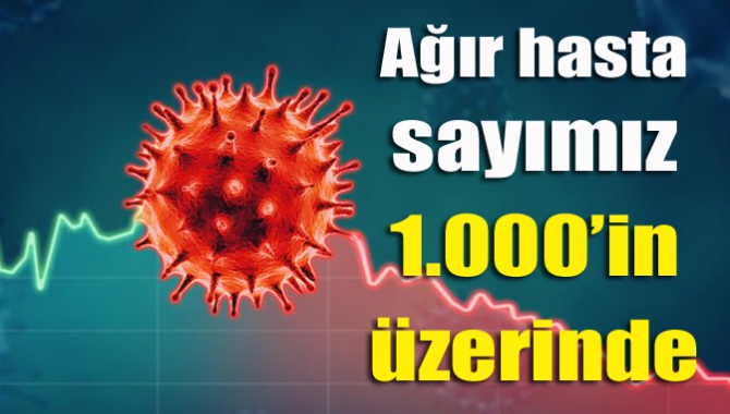 Ağır hasta sayımız 1.000’in üzerinde