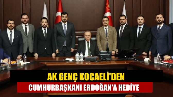 AK Genç Kocaeliden Cumhurbaşkanı Erdoğana Hediye