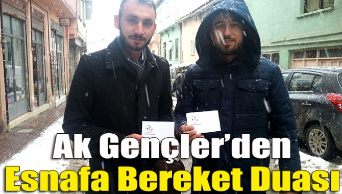 Ak Gençler’den esnafa bereket duası