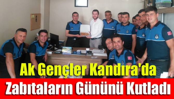 Ak Gençler Kandıra'da Zabıtaların Gününü Kutladı