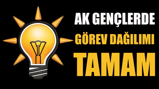 AK Gençlerde görev dağılımı tamam