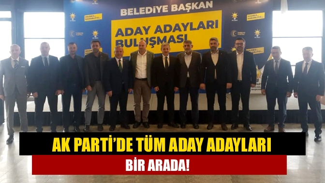 AK Parti’de tüm aday adayları bir arada!