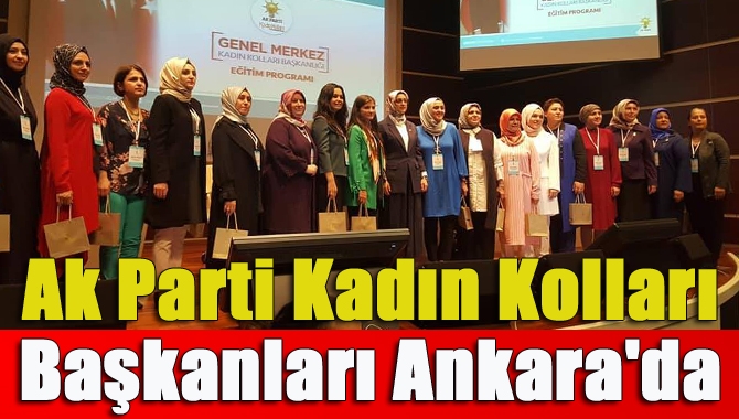 Ak Parti Kadın Kolları Başkanları Ankara'da