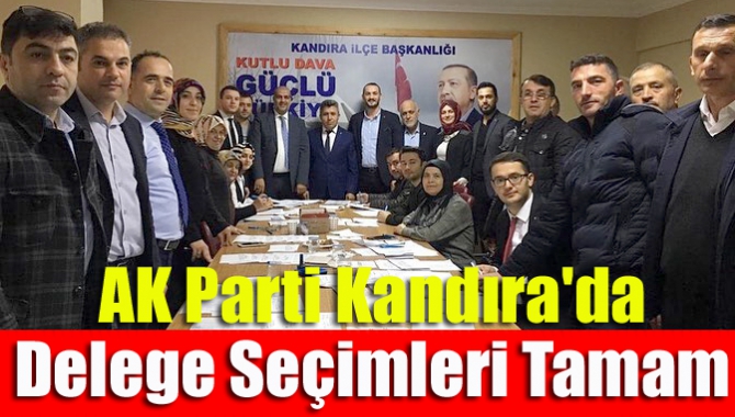 AK Parti Kandıra'da delege seçimleri tamam