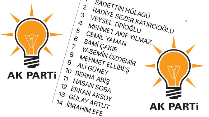İşte AK Partinin Kocaeli milletvekili aday listesi