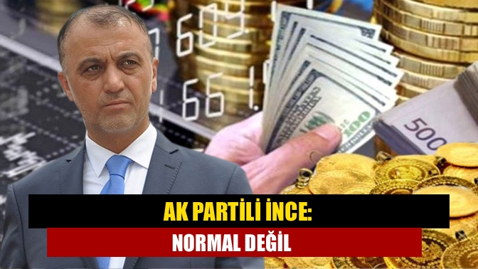 AK Partili İnce: Normal değil