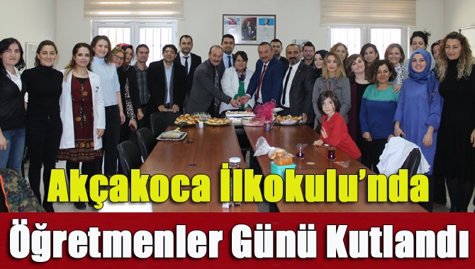 Akçakoca İlkokulu’nda Öğretmenler Günü Kutlandı