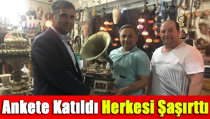 Ankete Katıldı herkesi şaşırttı