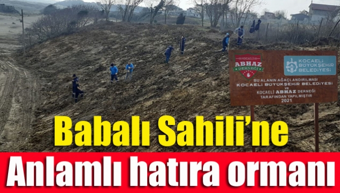 Babalı Sahili’ne anlamlı hatıra ormanı