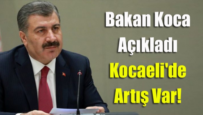 Bakan açıkladı; İşte Kocaeli'deki son 3 günlük vaka sayısı!