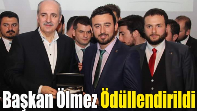 Başkan Ölmez ödüllendirildi