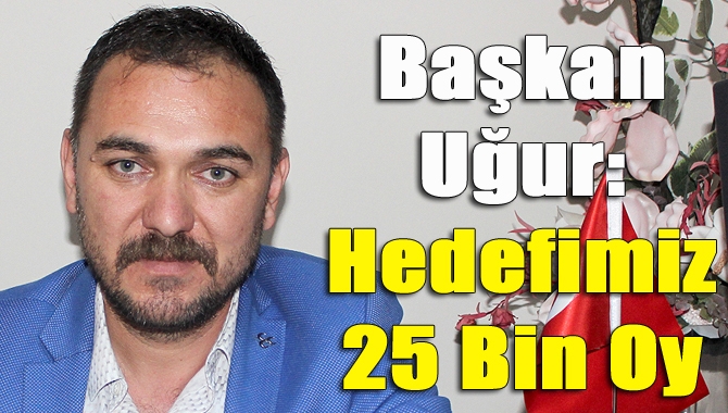 Başkan Uğur: Hedefimiz 25 bin oy