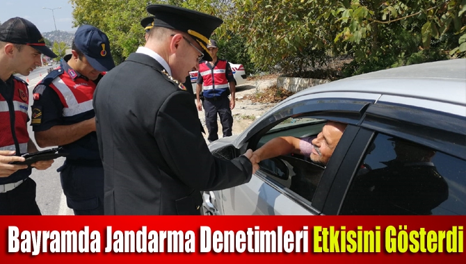 Bayramda jandarma denetimleri etkisini gösterdi