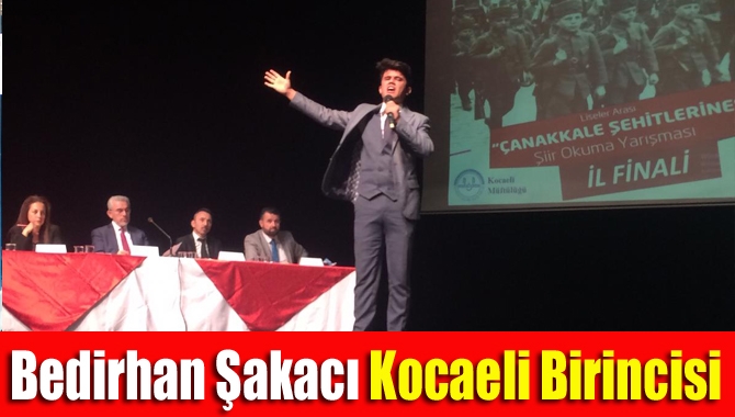 Bedirhan Şakacı Kocaeli Birincisi Oldu