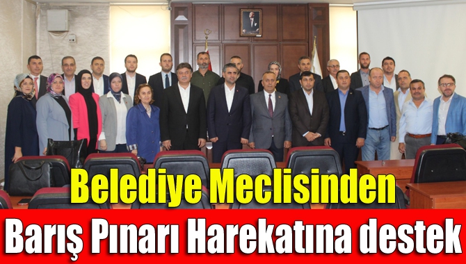 Belediye Meclisi’nden Barış Pınarı Harekatı’na destek