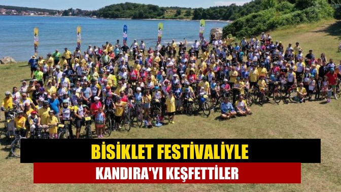 Bisiklet festivaliyle Kandıra'yı keşfettiler