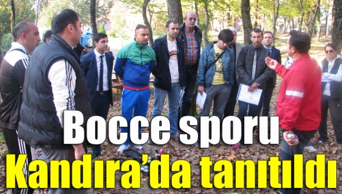 Bocce sporu Kandıra’da tanıtıldı