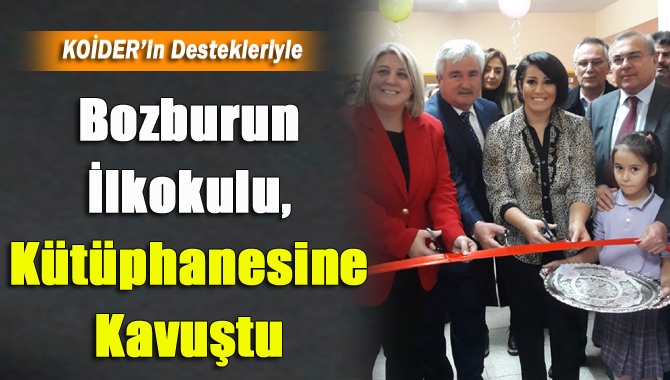 Bozburun İlkokulu, kütüphanesine kavuştu