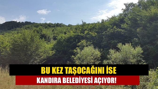 Bu kez taşocağını ise Kandıra Belediyesi açıyor!