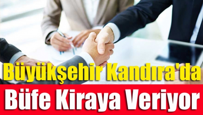 Büyükşehir Kandıra'da büfe kiraya veriyor