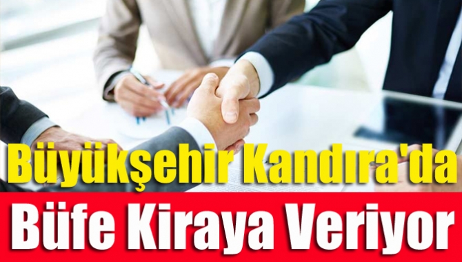 Büyükşehir Kandıra'da büfe kiraya veriyor