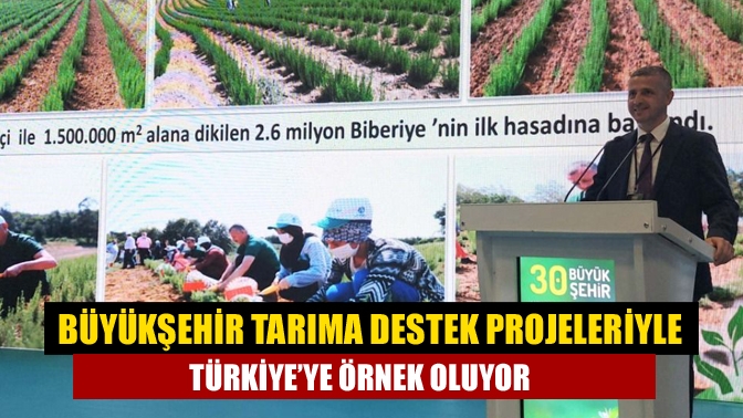 Büyükşehir tarıma destek projeleriyle Türkiye’ye örnek oluyor