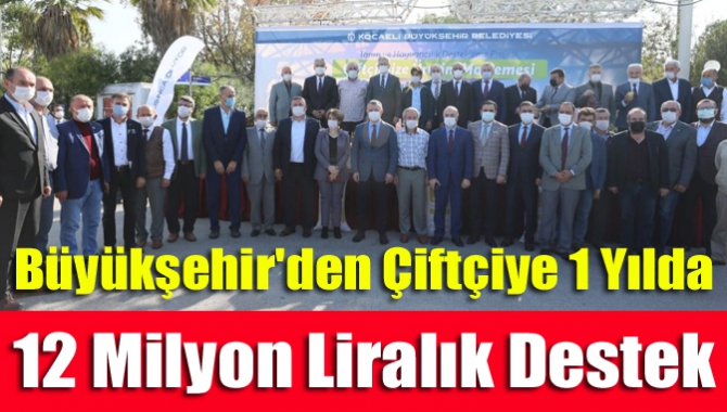 Büyükşehir'den Çiftçiye 1 yılda 12 milyon liralık destek