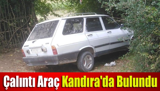 Çalıntı araç Kandıra'da bulundu