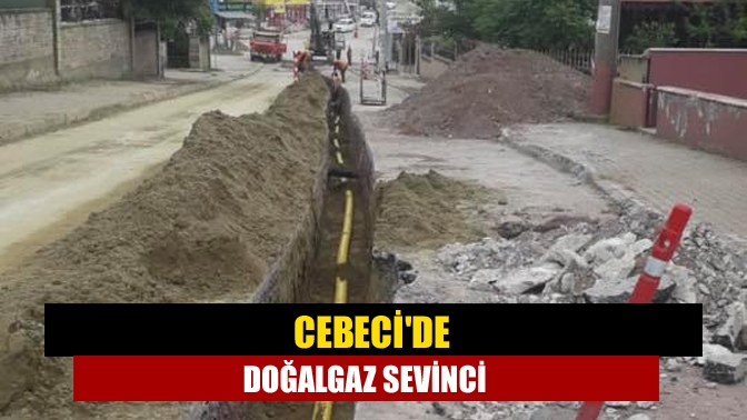 Cebecide doğalgaz sevinci