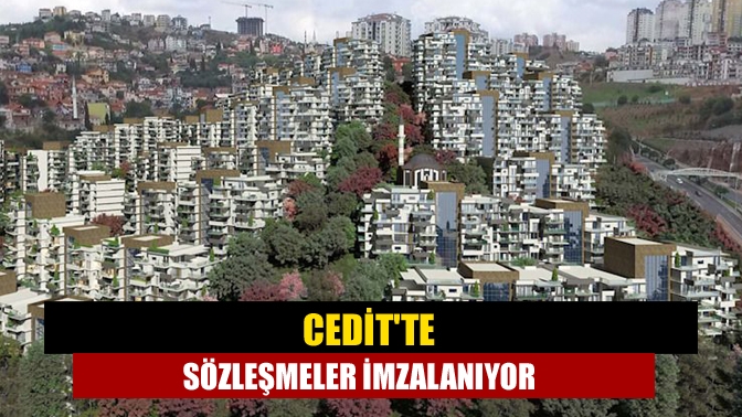 Ceditte sözleşmeler imzalanıyor