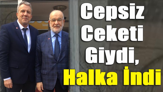 Cepsiz ceketi giydi, halka indi