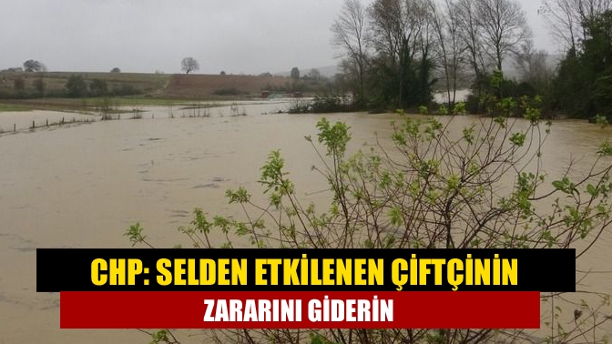 CHP: Selden etkilenen çiftçinin zararını giderin