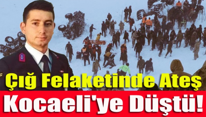 Çığ felaketinde ateş Kocaeli'ye düştü!