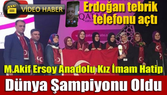 Cumhurbaşkanından şampiyonlara tebrik telefonu