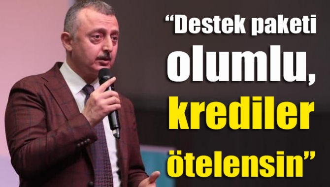 “Destek paketi olumlu, krediler ötelensin”