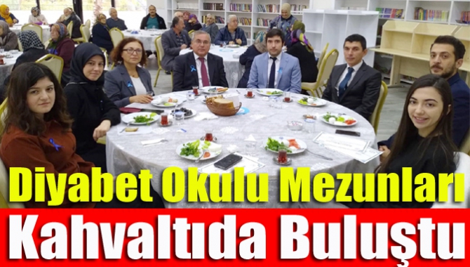 Diyabet Okulu mezunları kahvaltıda buluştu