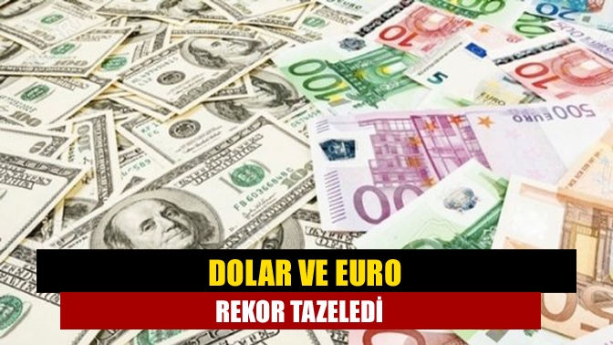 Dolar ve Euro rekor tazeledi