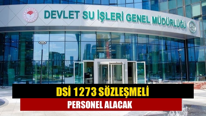 DSİ 1273 sözleşmeli personel alacak