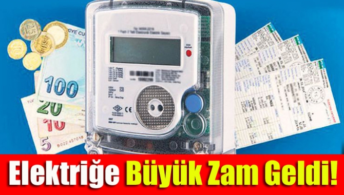 Elektriğe büyük zam geldi!