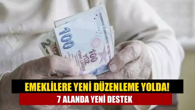 Emeklilere yeni düzenleme yolda! 7 alanda yeni destek