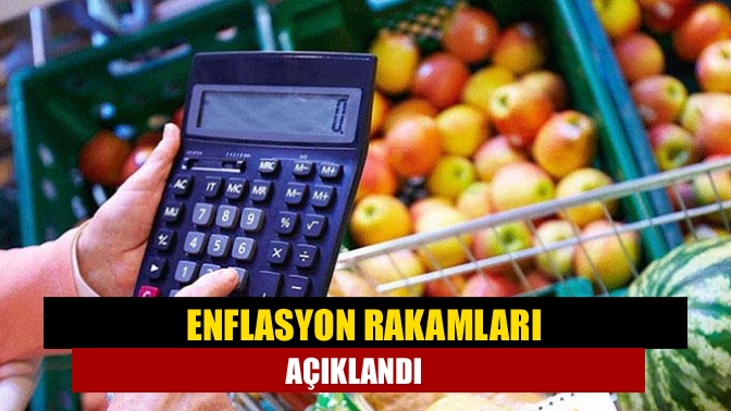 Enflasyon rakamları açıklandı